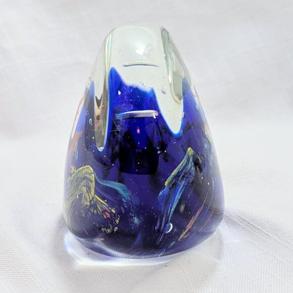 Murano? Style Glass Aquatic Fish Ocean Paperweight Sculpture Figurine - Picture 8 of 9